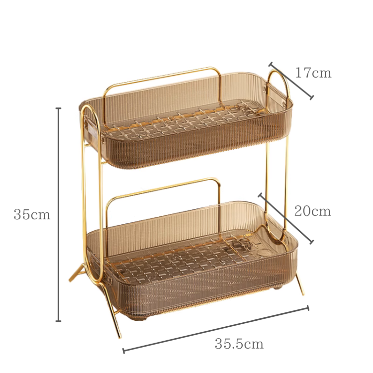 リッチクリアブラウン収納ラック