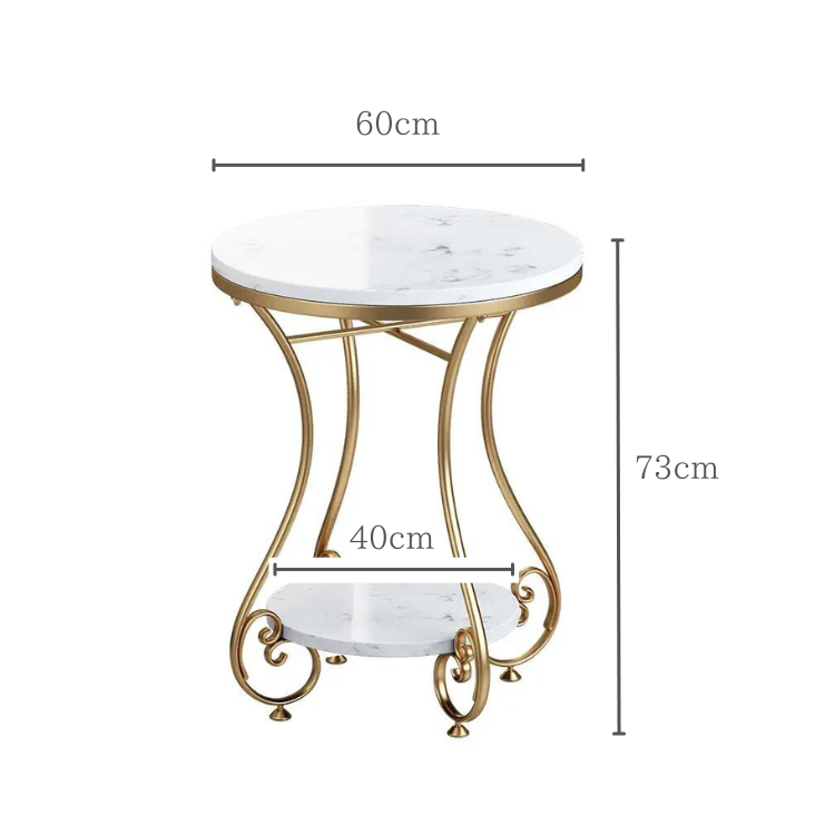 北欧ラグジュアリー大理石風サイドテーブル