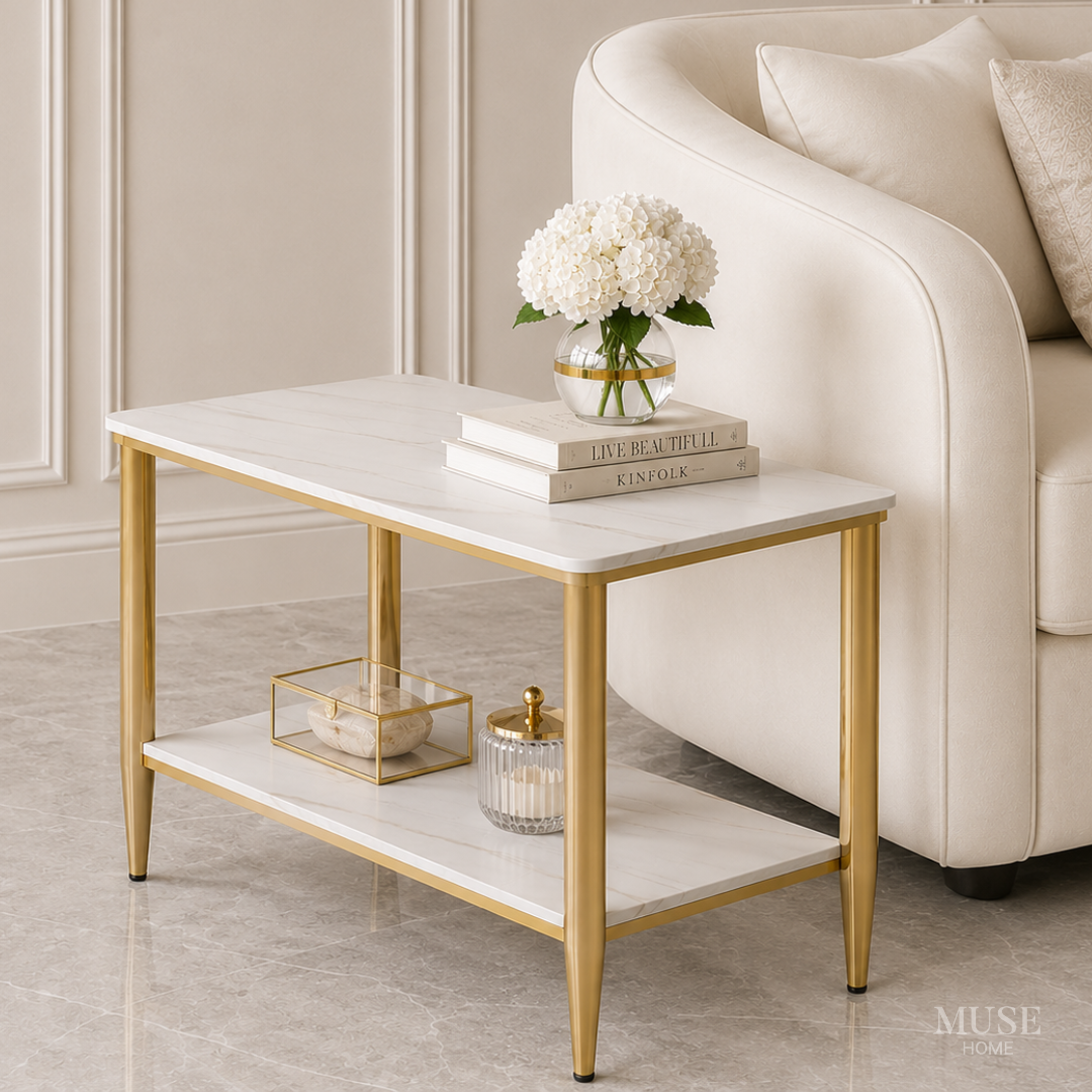 スタイリッシュ2段サイドテーブル – MUSE HOME｜海外インテリア雑貨