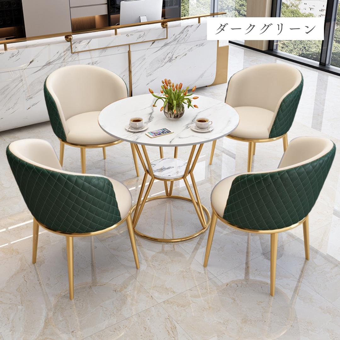 ラグジュアリーラウンドテーブル&チェア