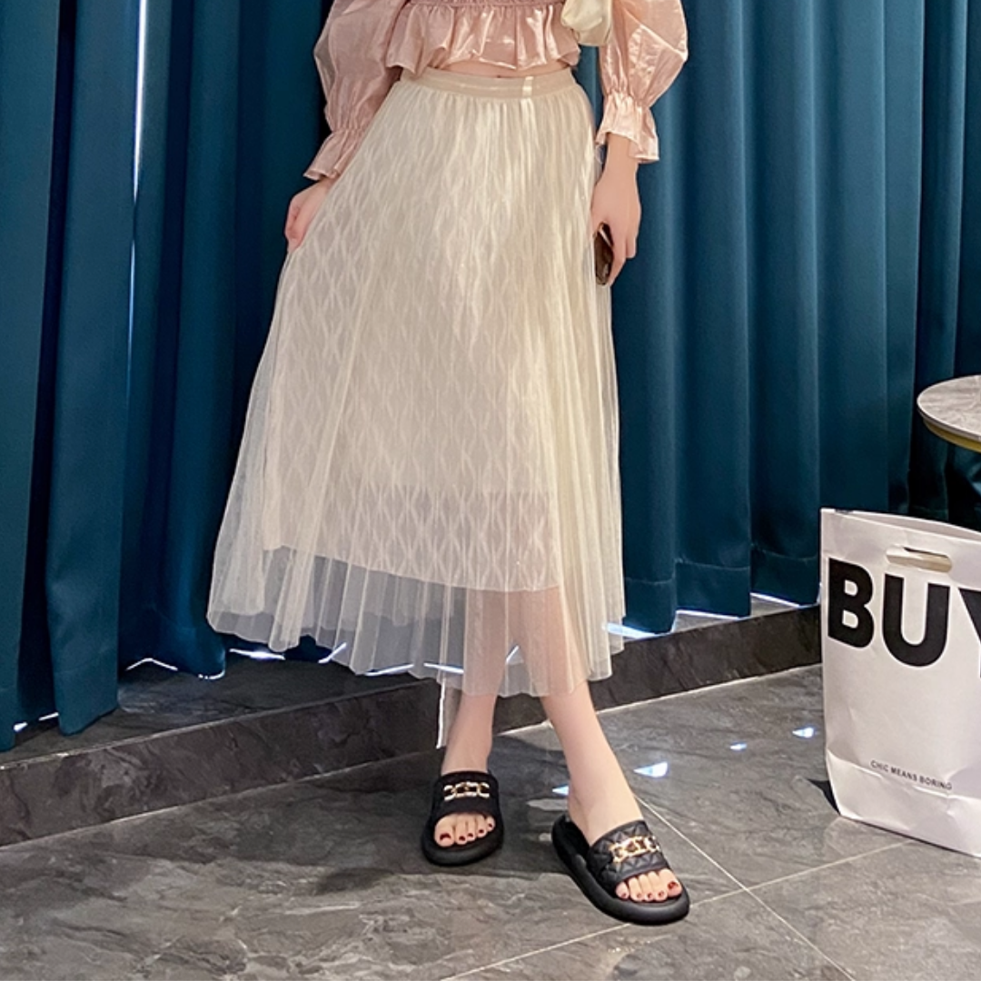 キルティングチェーンルームシューズ【2点以上で10%OFF】