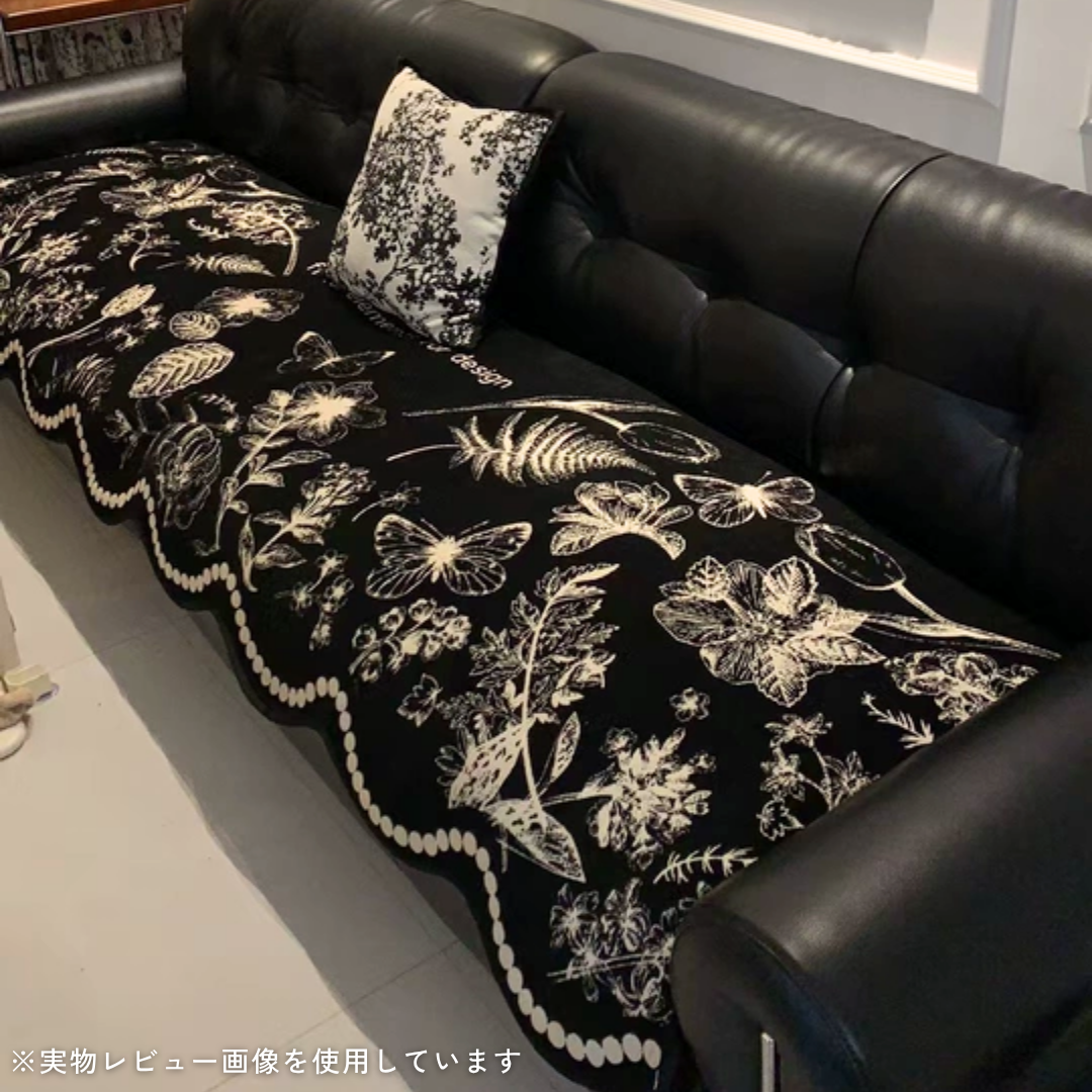 【早割対象】クラシカルフラワーソファシートカバー