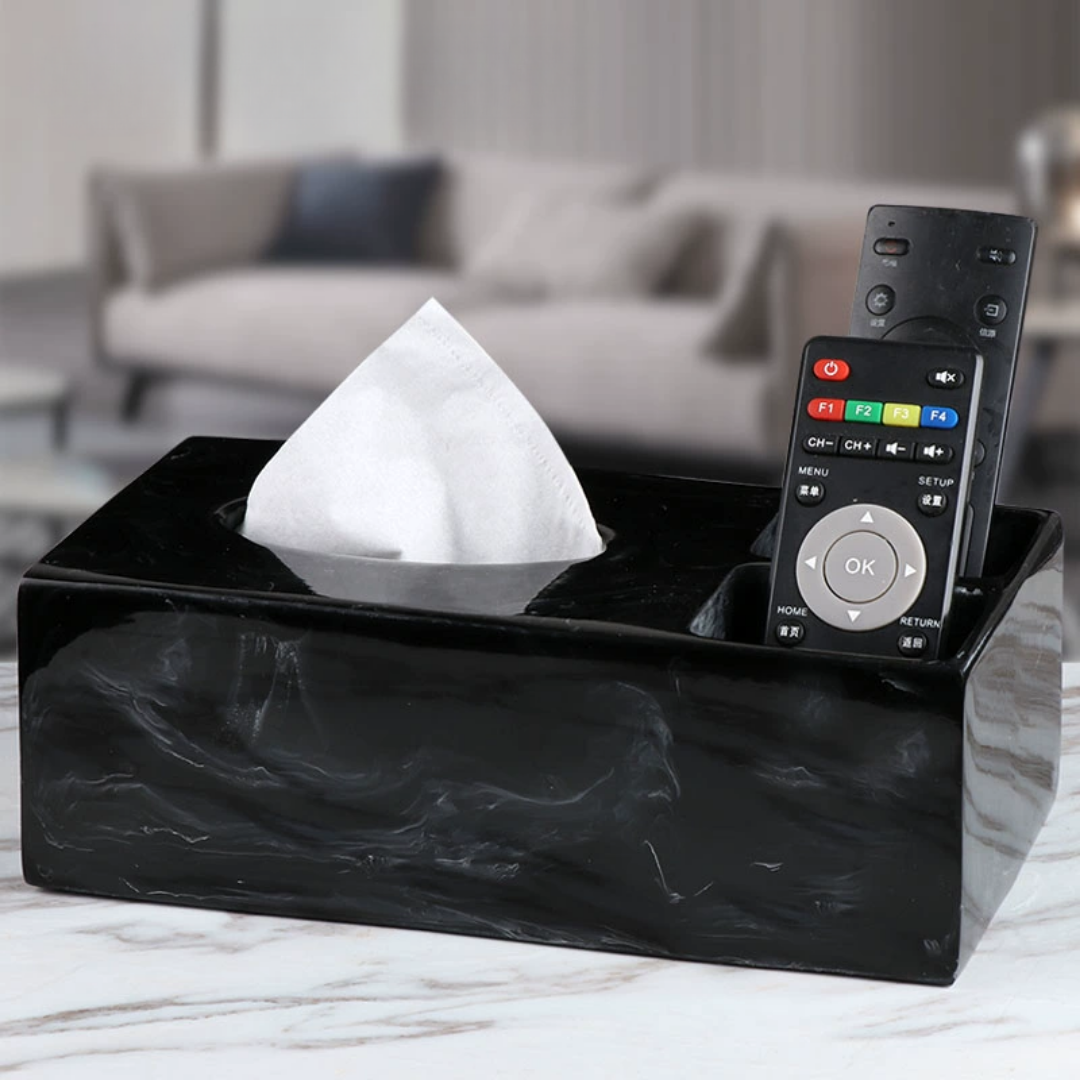 マーブル柄ノーブルティッシュケース