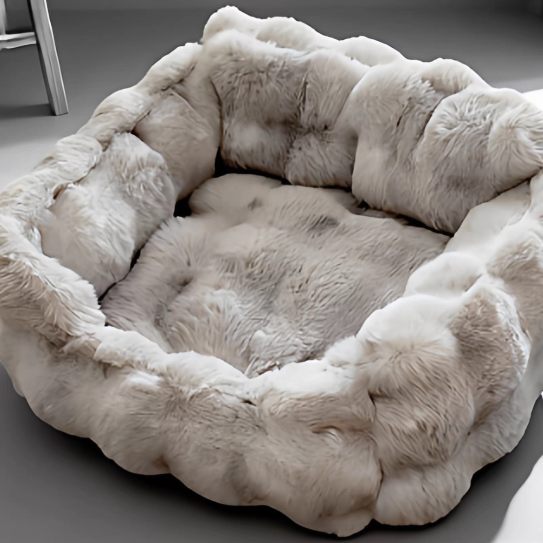 グレージュウォームペットベッド