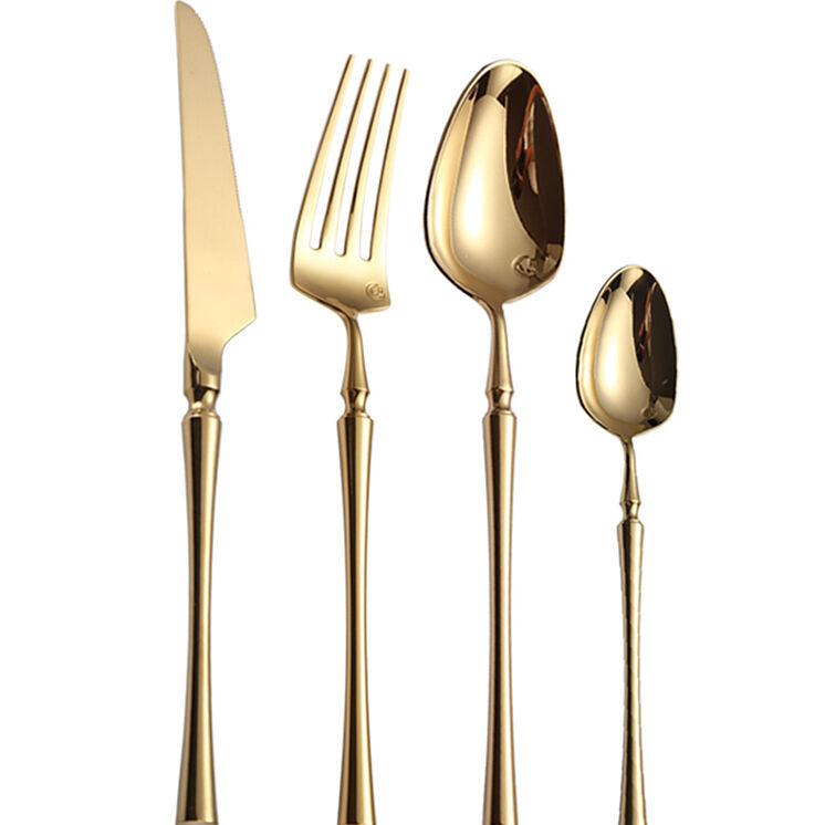 エレガントゴールドカトラリー4点セット