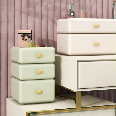 フェミニン卓上キャビネット3段 L