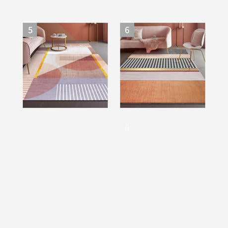 ピンクテイストフロアラグ(6タイプ)