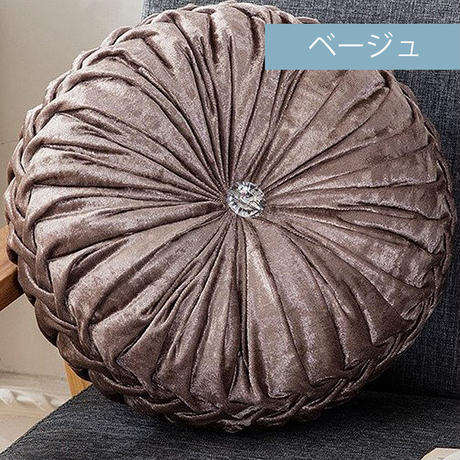 ベルベット ラウンドクッション