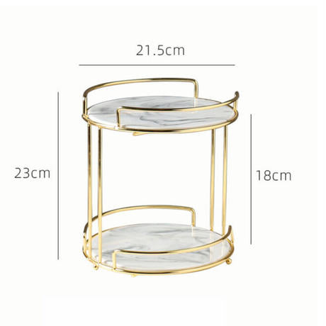 ラグジュアリーゴールド収納ラック(ラウンド)