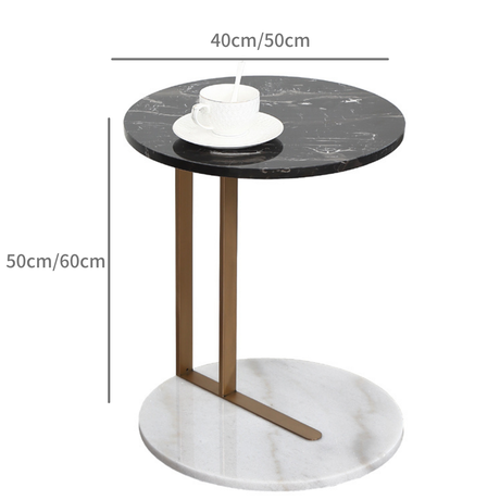 大理石ソファサイドゴールドテーブル