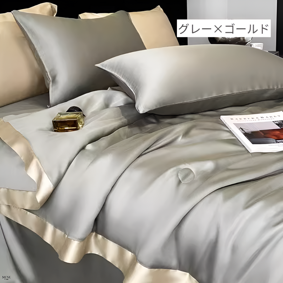 ライトラグジュアリークールキルトベッドリネンセット シーツ 枕カバー ライトラグジュアリークールキルトベッドリネンセット シーツ 枕カバー