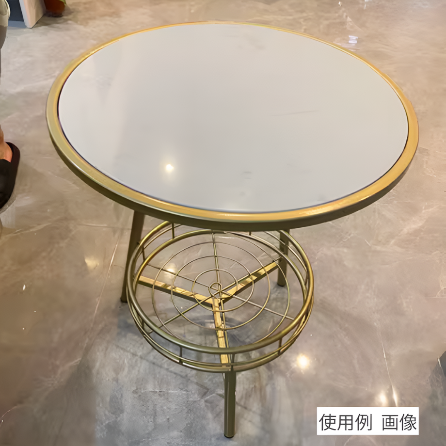 ライトラグジュアリーゴールドソファサイドテーブル
