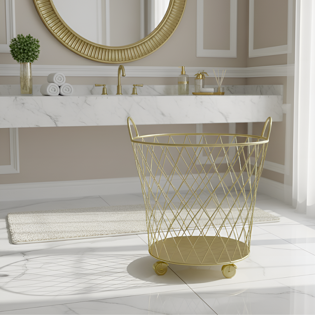 ゴールド ランドリーバスケット – MUSE HOME|海外インテリア雑貨 ゴールド ランドリーバスケット – MUSE HOME|海外インテリア雑貨