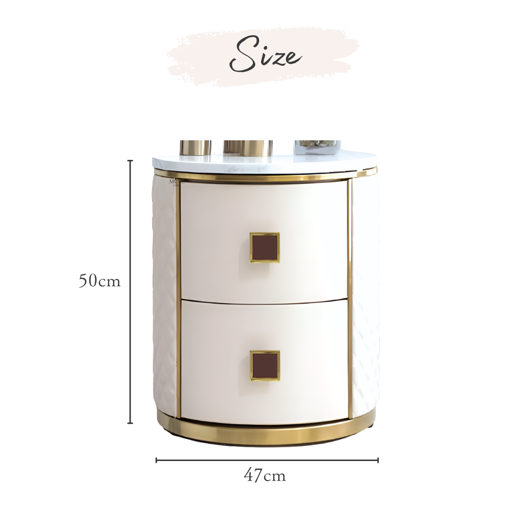 ラグジュアリーエレガントベッドサイドチェスト