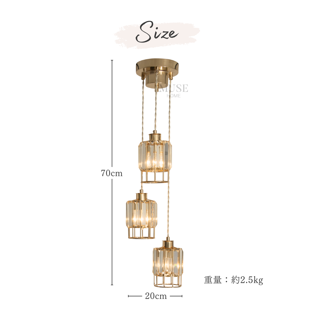 【即納】ロイヤルシャインペンダントライト（3灯）