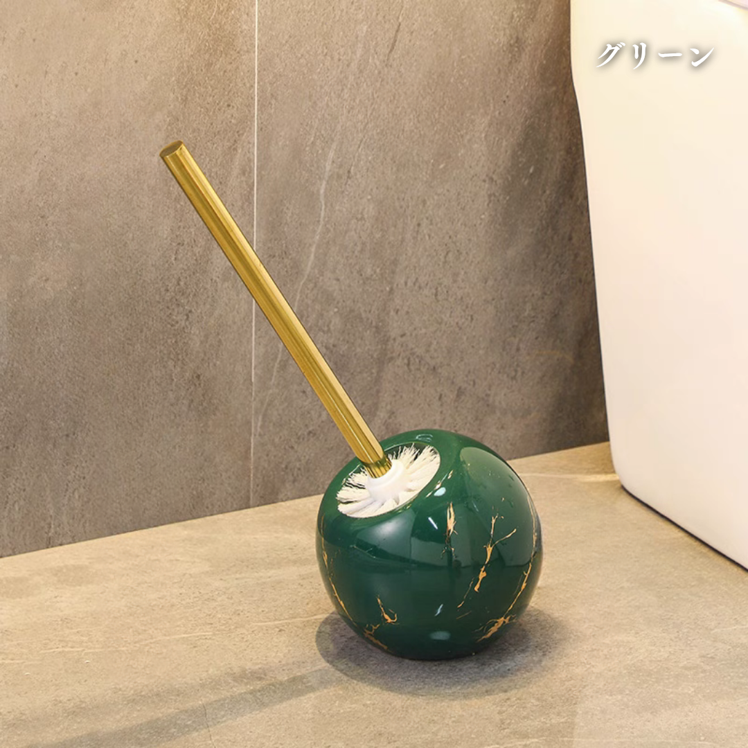 【早割対象】ラウンドマーブルデザイントイレブラシ