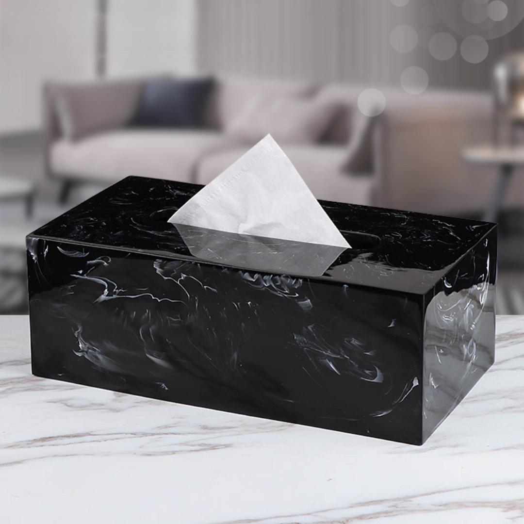 マーブル柄ノーブルティッシュケース