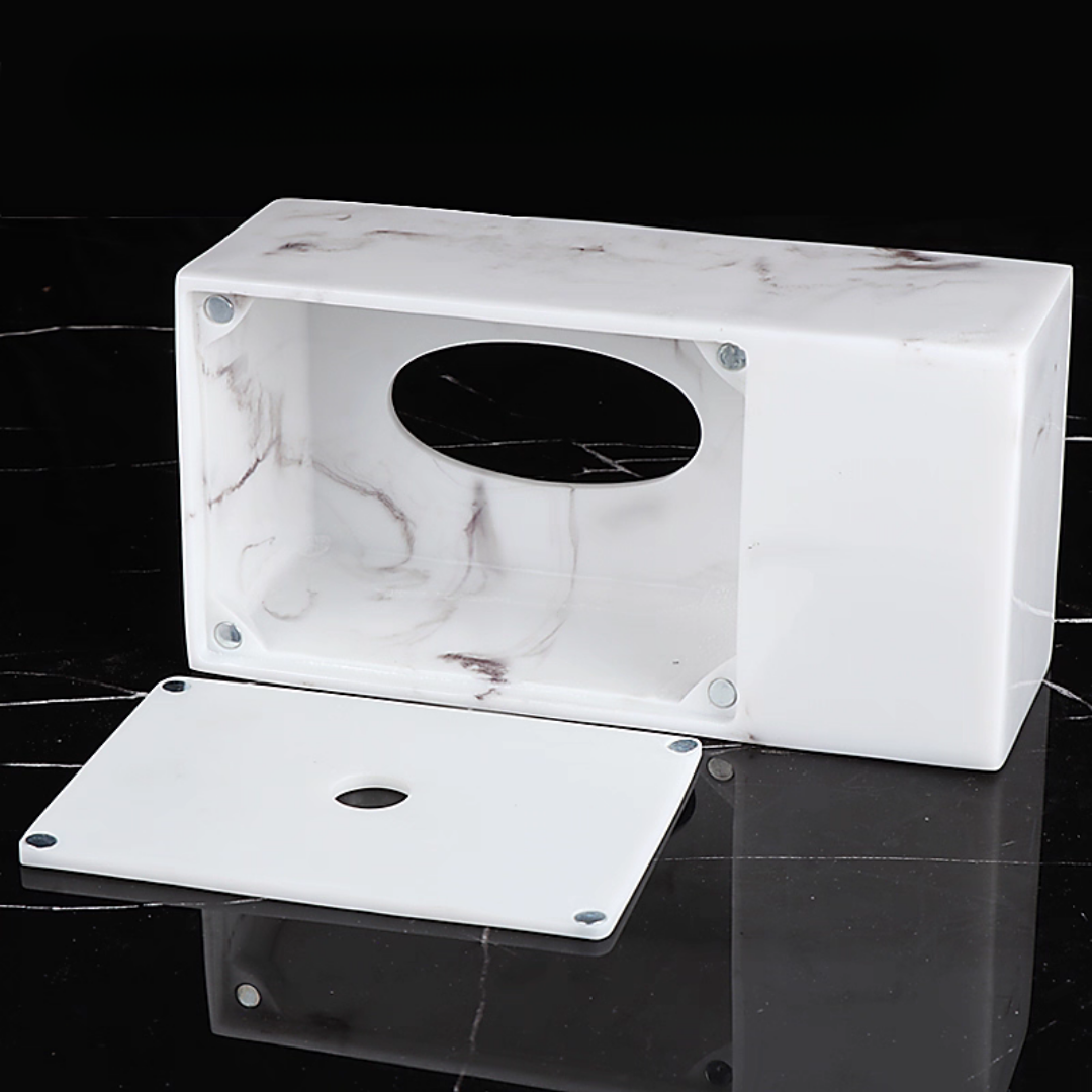 マーブル柄ノーブルティッシュケース