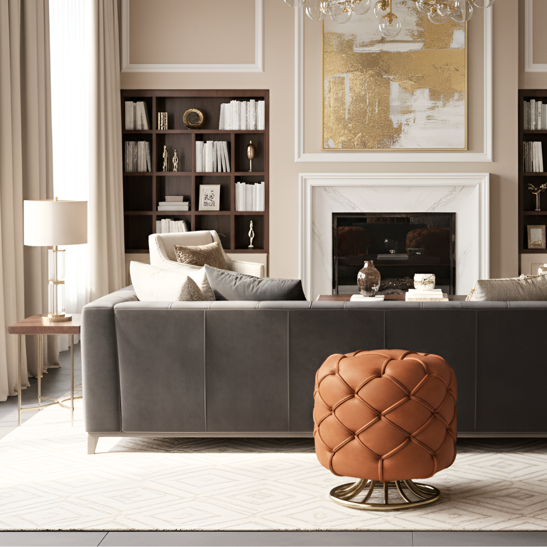 グレイスラインラウンドスツール