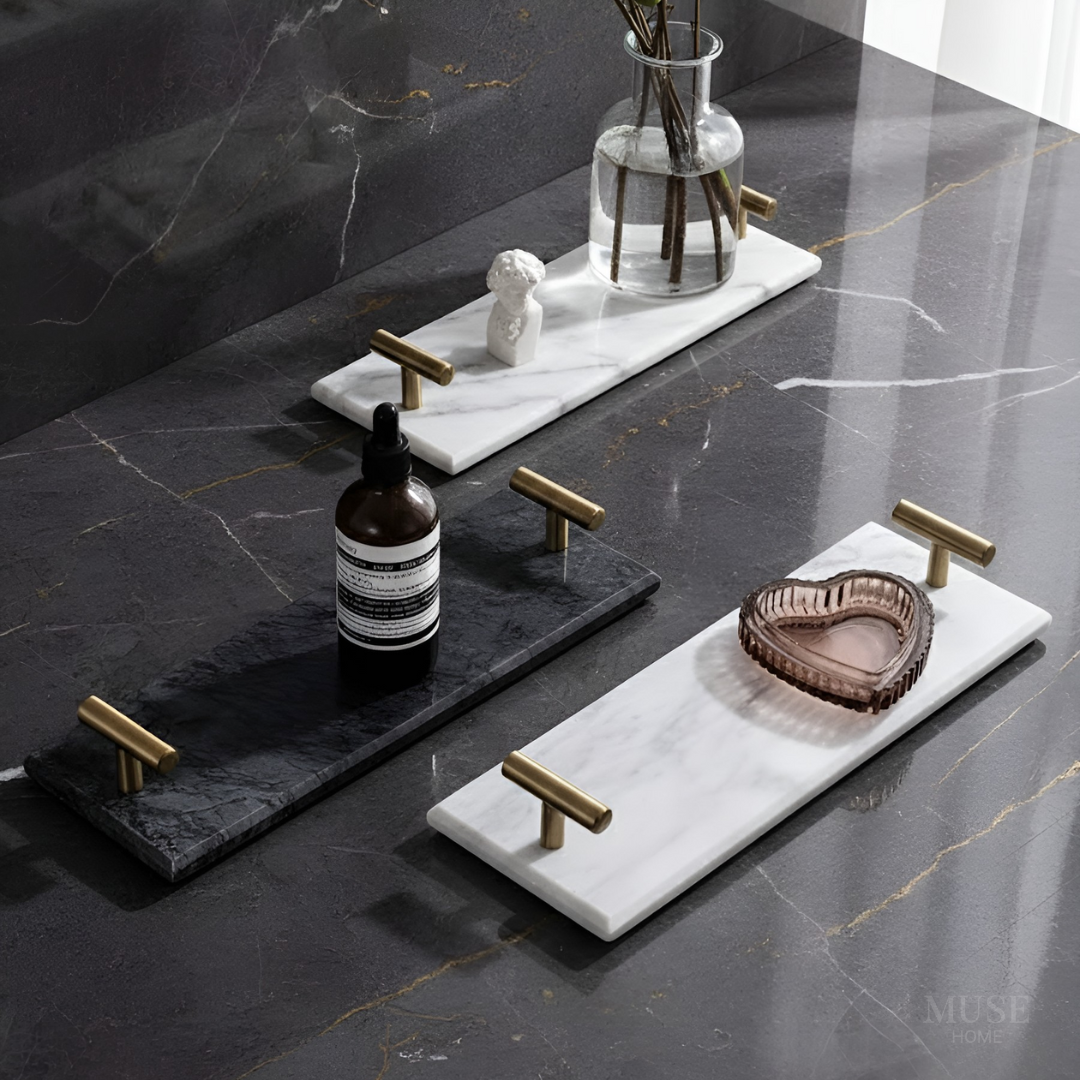 【早割対象】プレミアム大理石スリムデザイントレイ