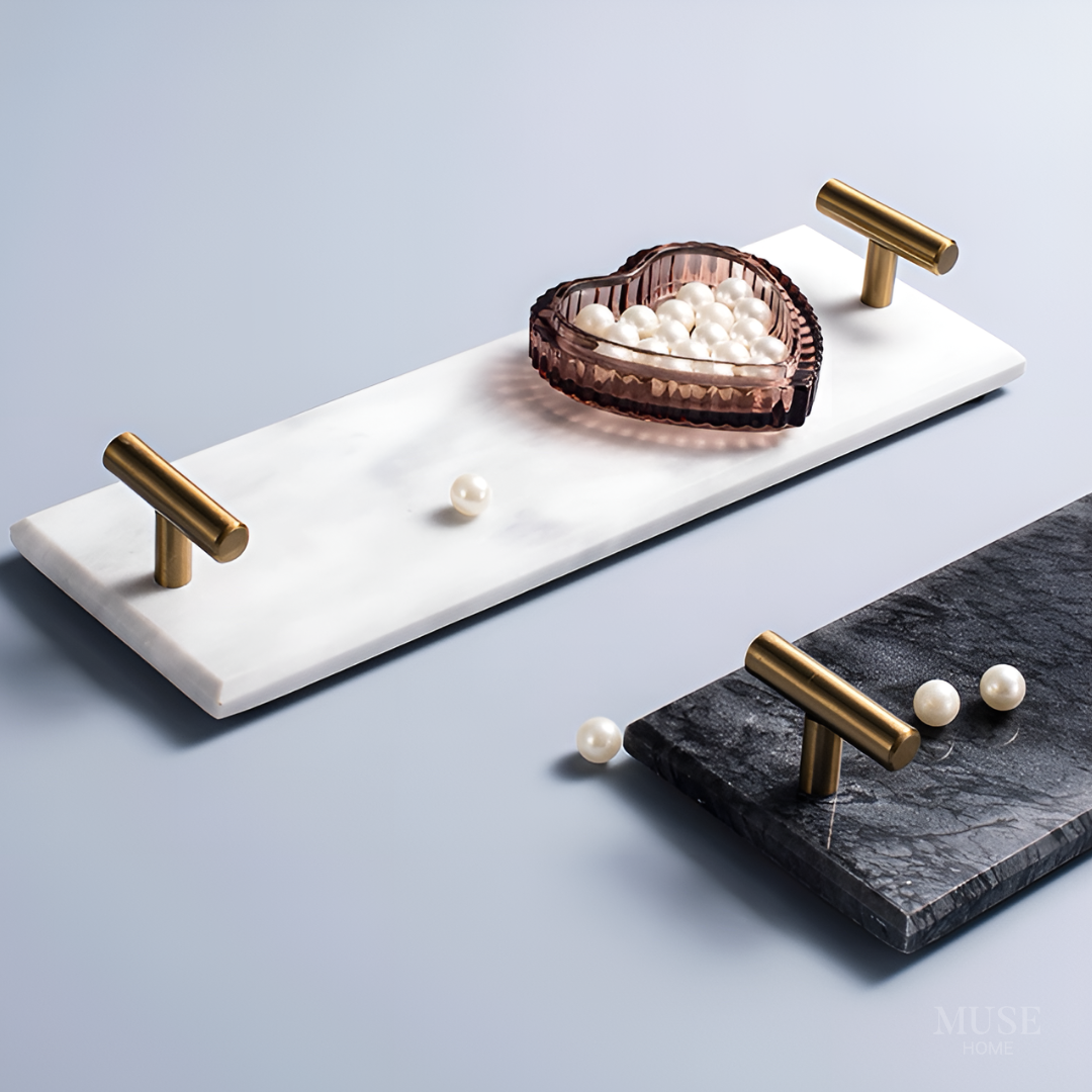 【早割対象】プレミアム大理石スリムデザイントレイ