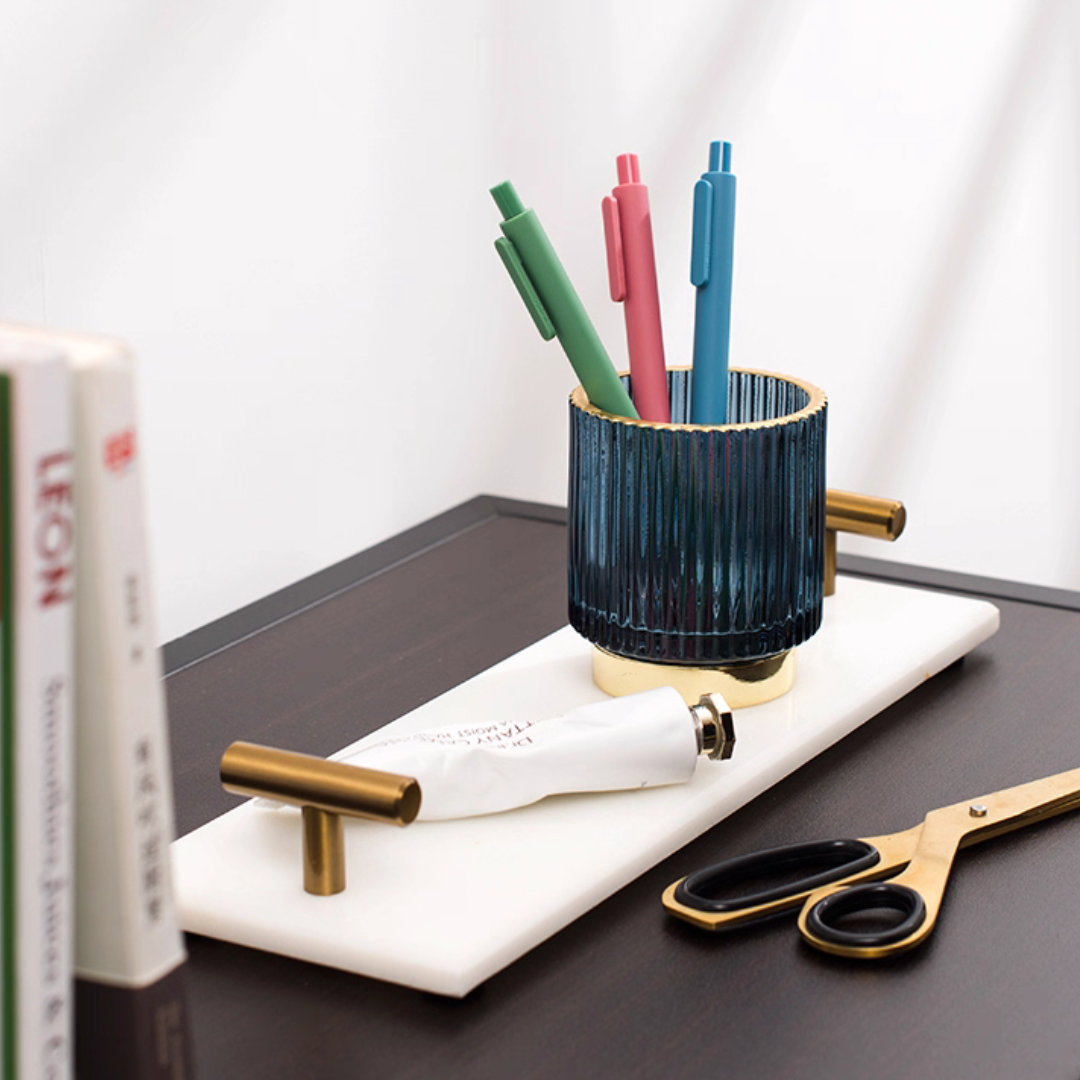 【早割対象】プレミアム大理石スリムデザイントレイ