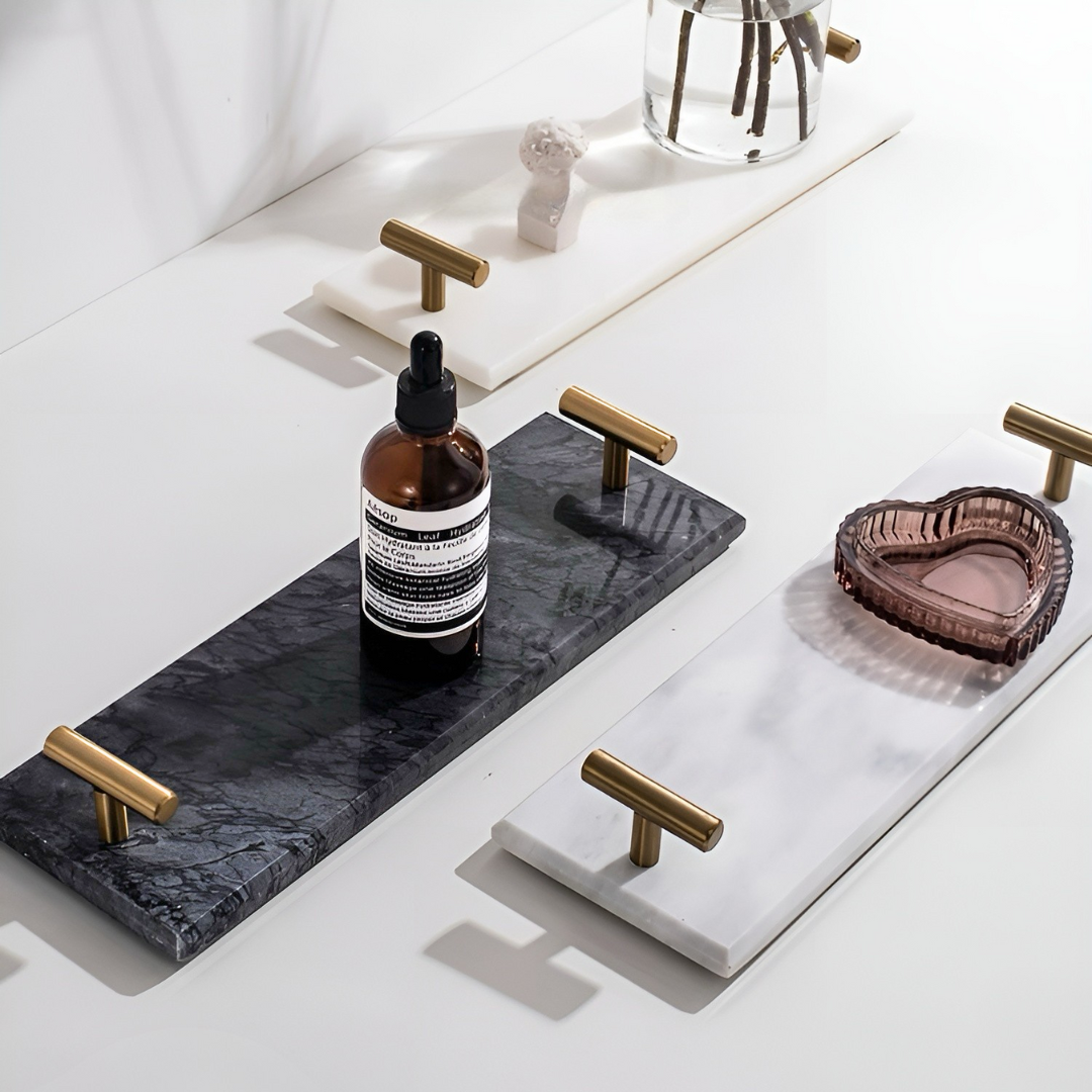 【早割対象】プレミアム大理石スリムデザイントレイ