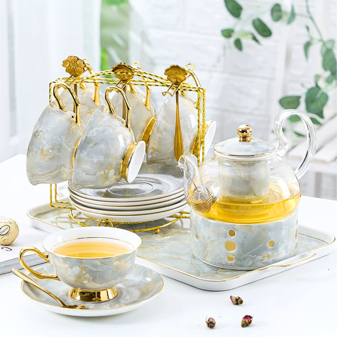 マーブルゴールドティータイムセット