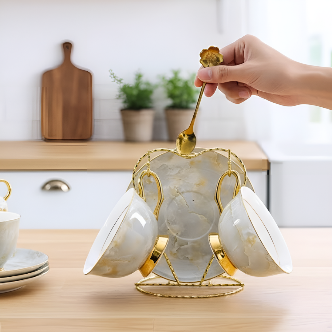 マーブルゴールドティータイムセット