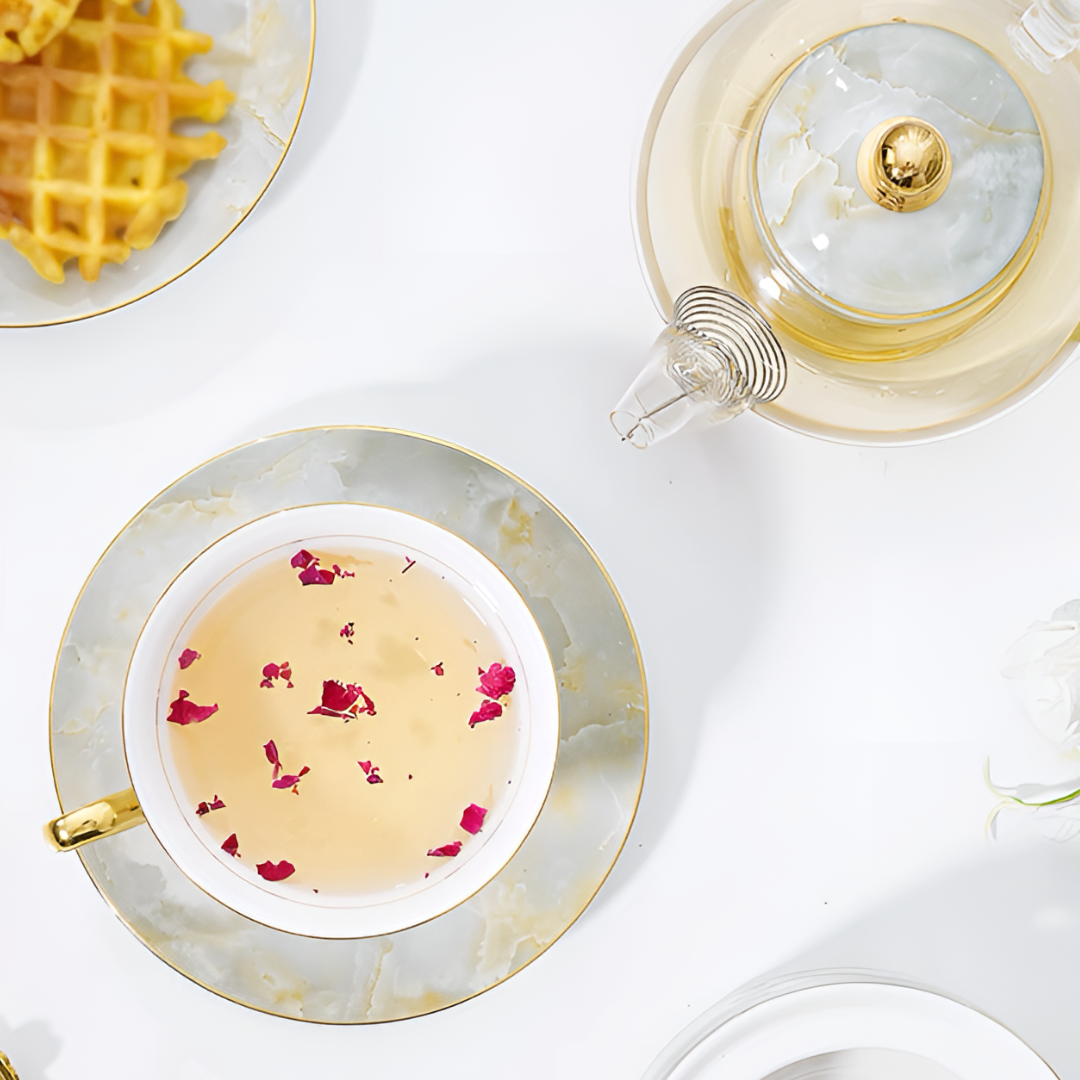 マーブルゴールドティータイムセット