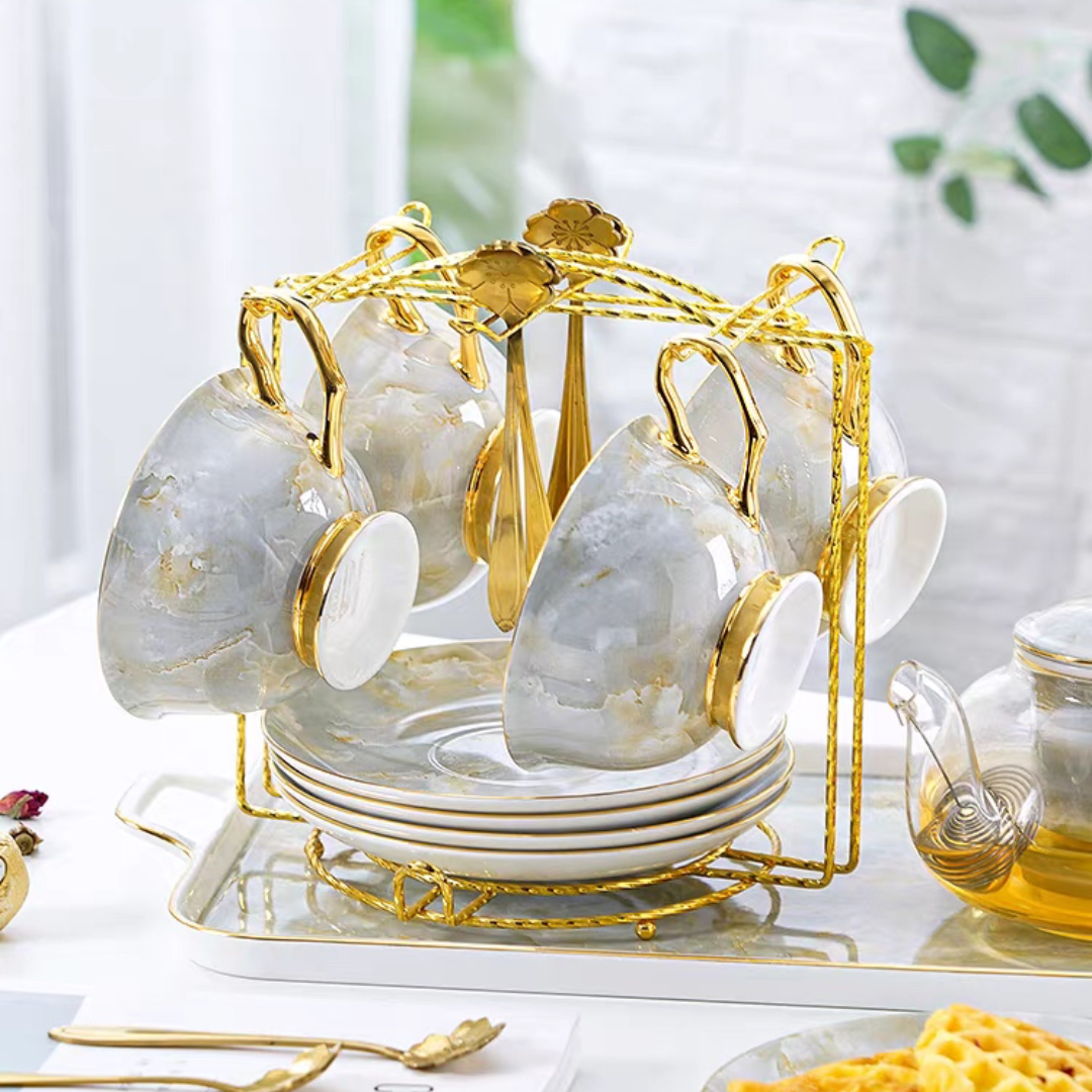 マーブルゴールドティータイムセット