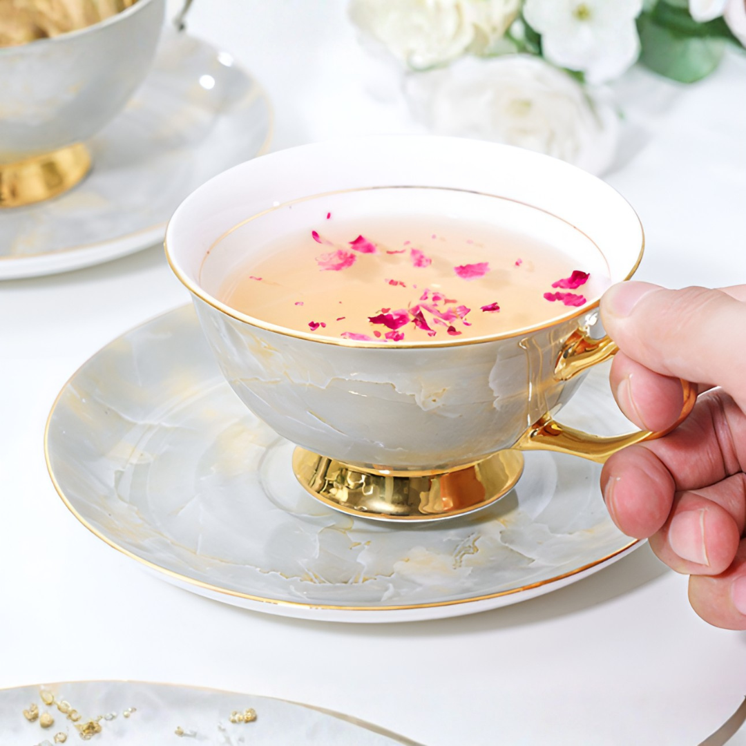 マーブルゴールドティータイムセット