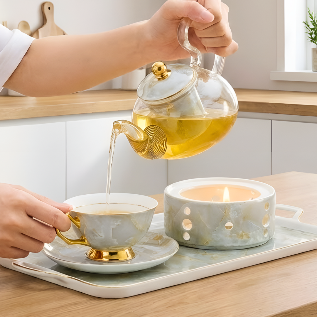 マーブルゴールドティータイムセット