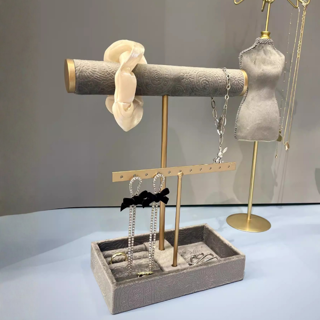 グレイッシュゴールドアクセサリースタンド