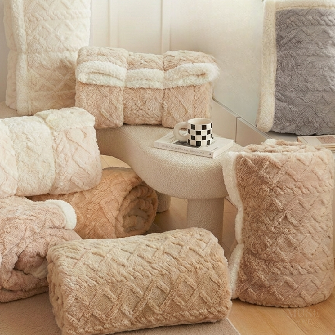 【早割対象】ミルキーヴェールボアブランケット