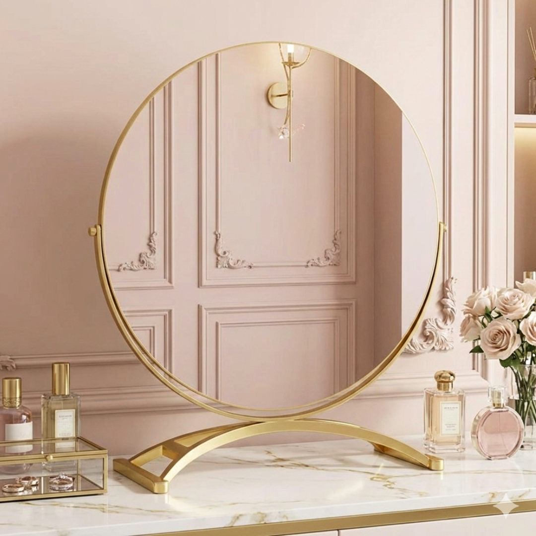 【早割対象】アーチラインゴールドテーブルミラー