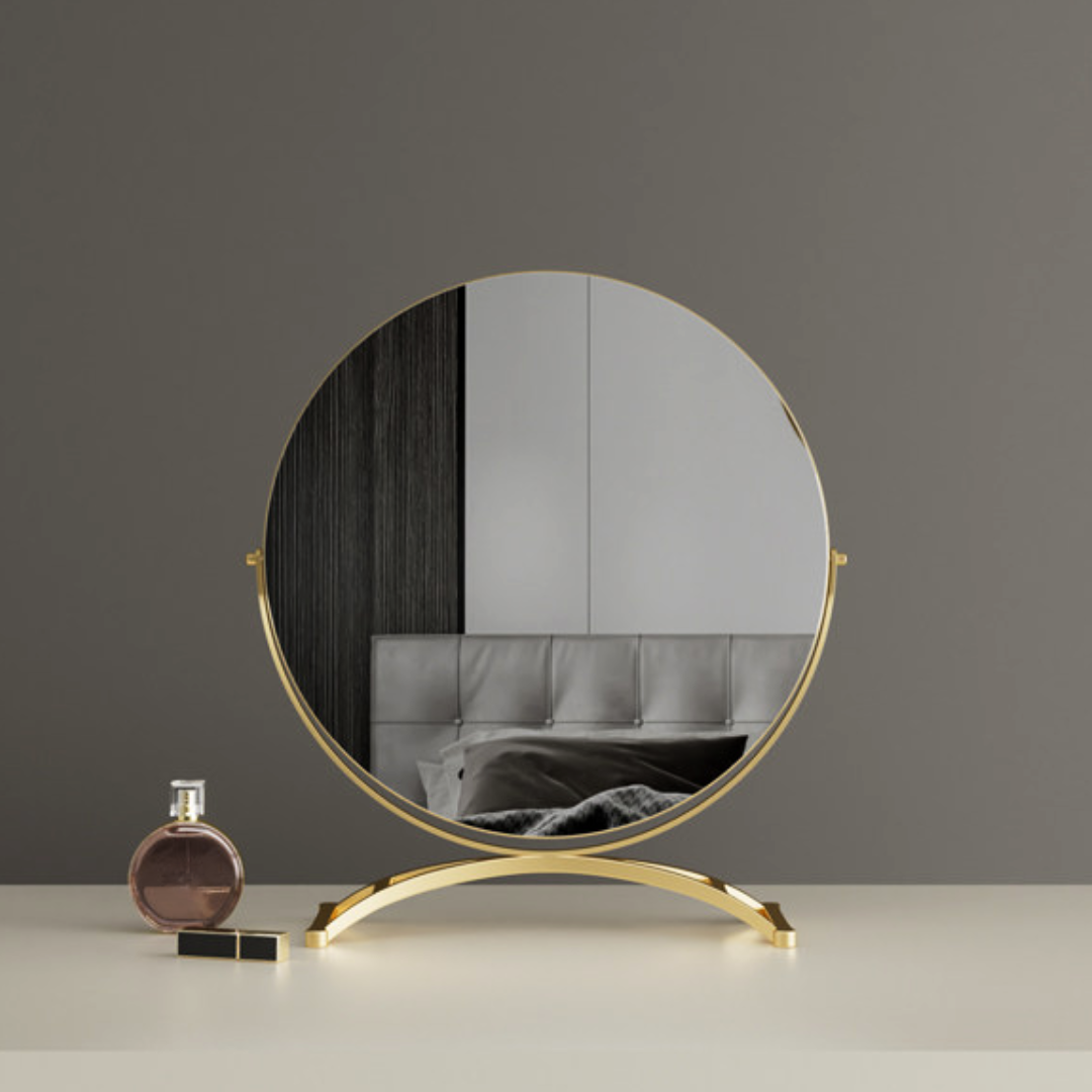 【早割対象】アーチラインゴールドテーブルミラー