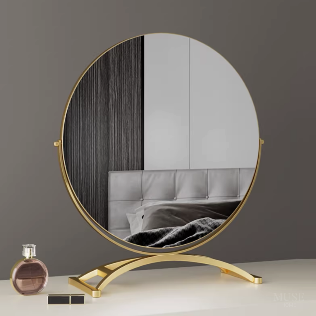 【早割対象】アーチラインゴールドテーブルミラー
