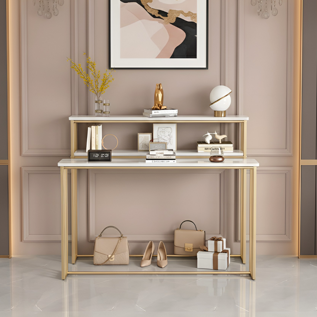 【早割対象】ゴールドラインコンソールテーブル