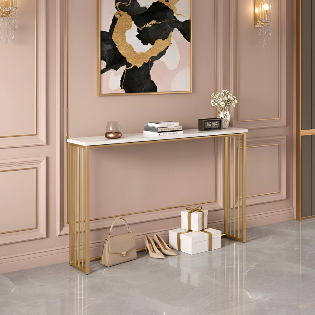 【早割対象】ゴールドラインコンソールテーブル