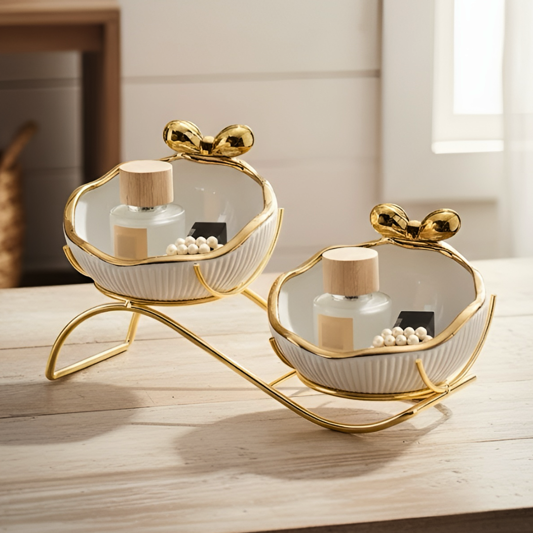 【早割対象】ゴールドリボンアクセントダブルトレイ