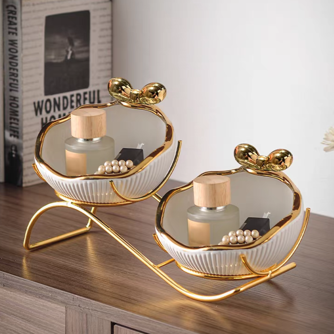 【早割対象】ゴールドリボンアクセントダブルトレイ