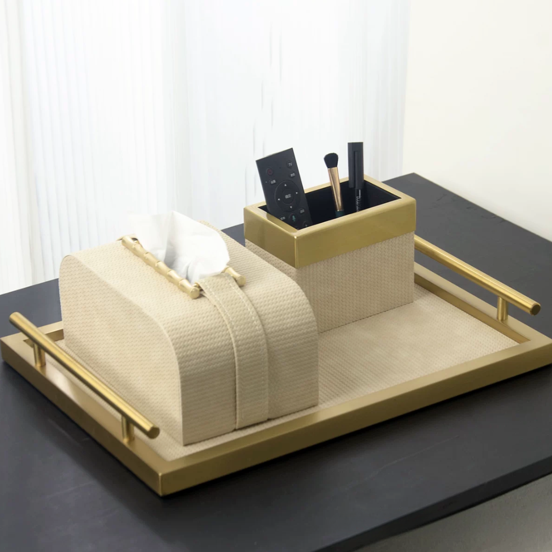 モダンナチュラルティッシュケースセット