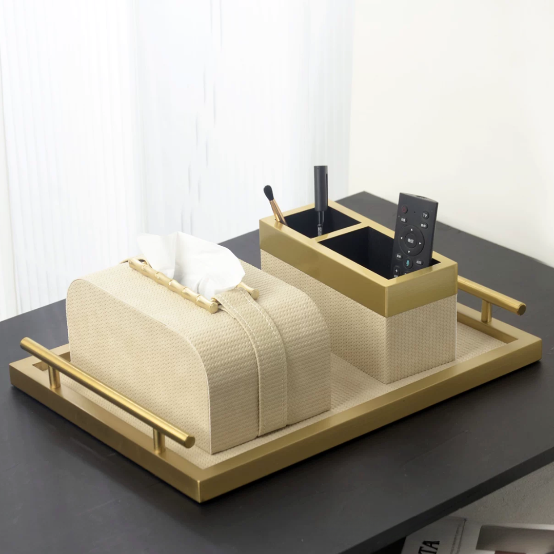 モダンナチュラルティッシュケースセット