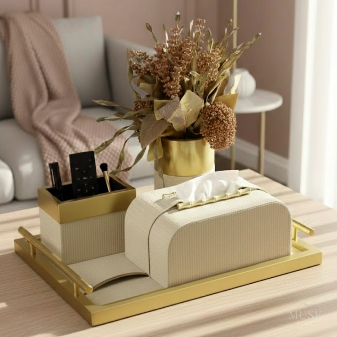 モダンナチュラルティッシュケースセット