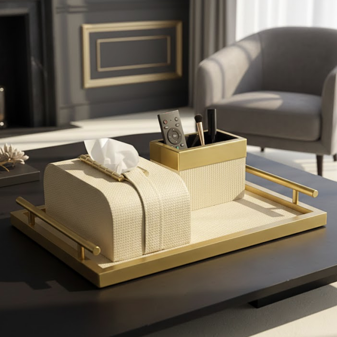 モダンナチュラルティッシュケースセット