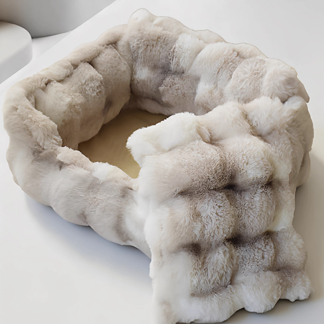 グレージュウォームペットベッド