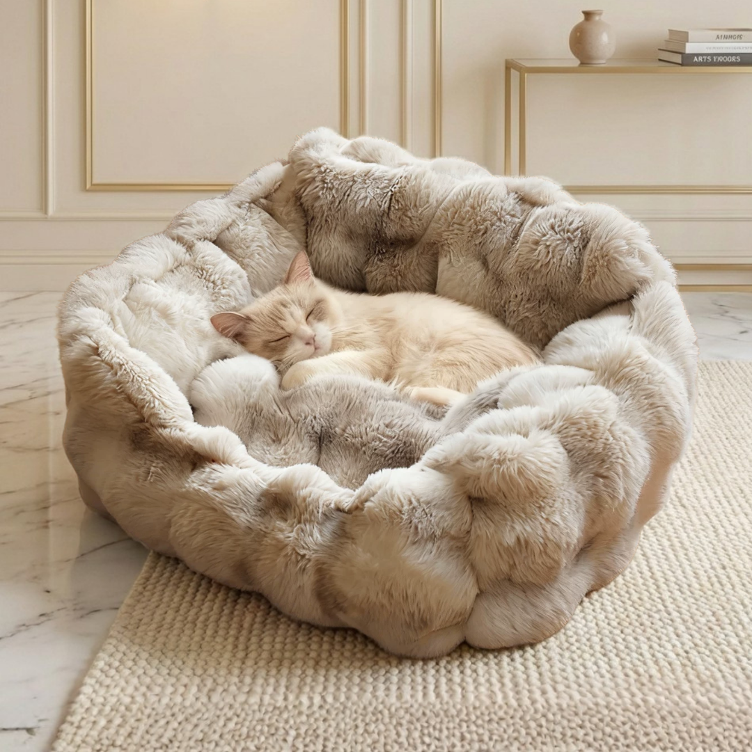 グレージュウォームペットベッド