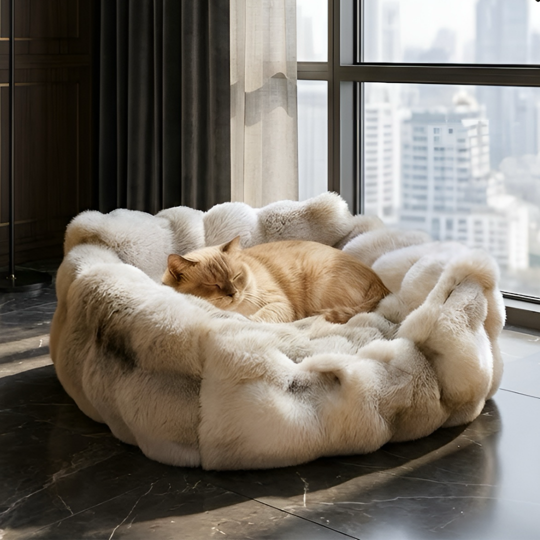 グレージュウォームペットベッド