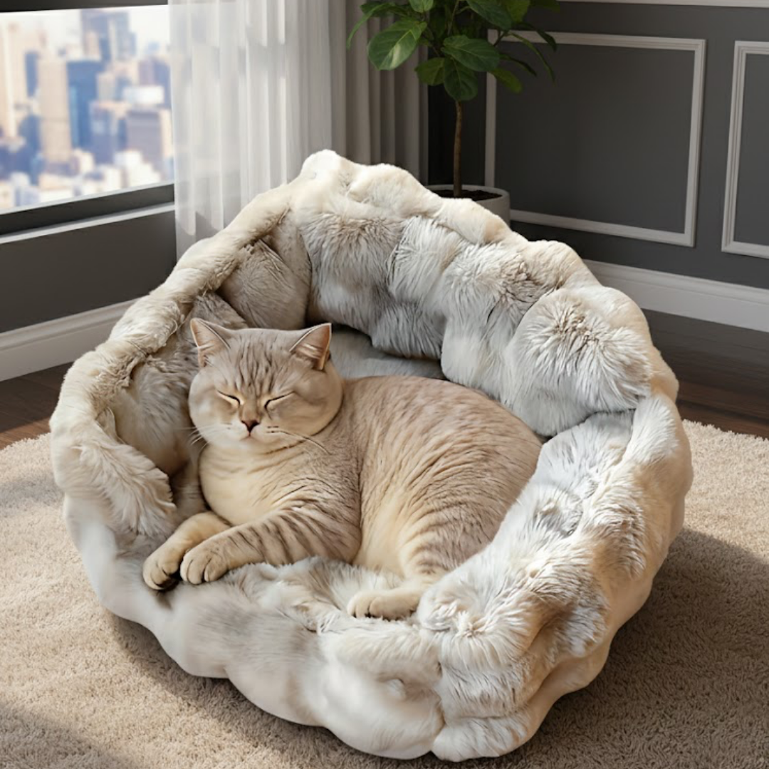 グレージュウォームペットベッド